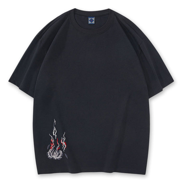 T-shirt z haftowanym Feniksem