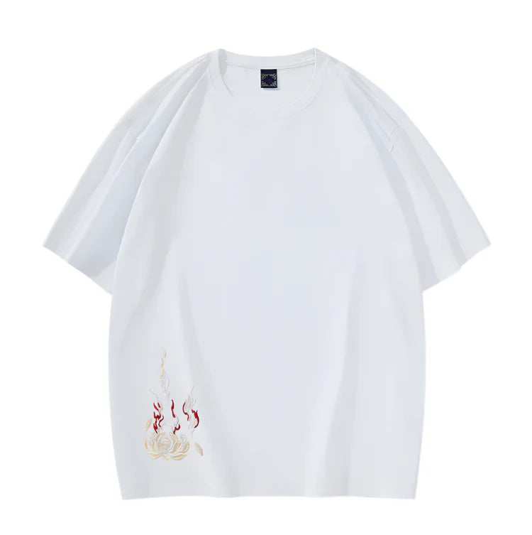 T-shirt z haftowanym Feniksem