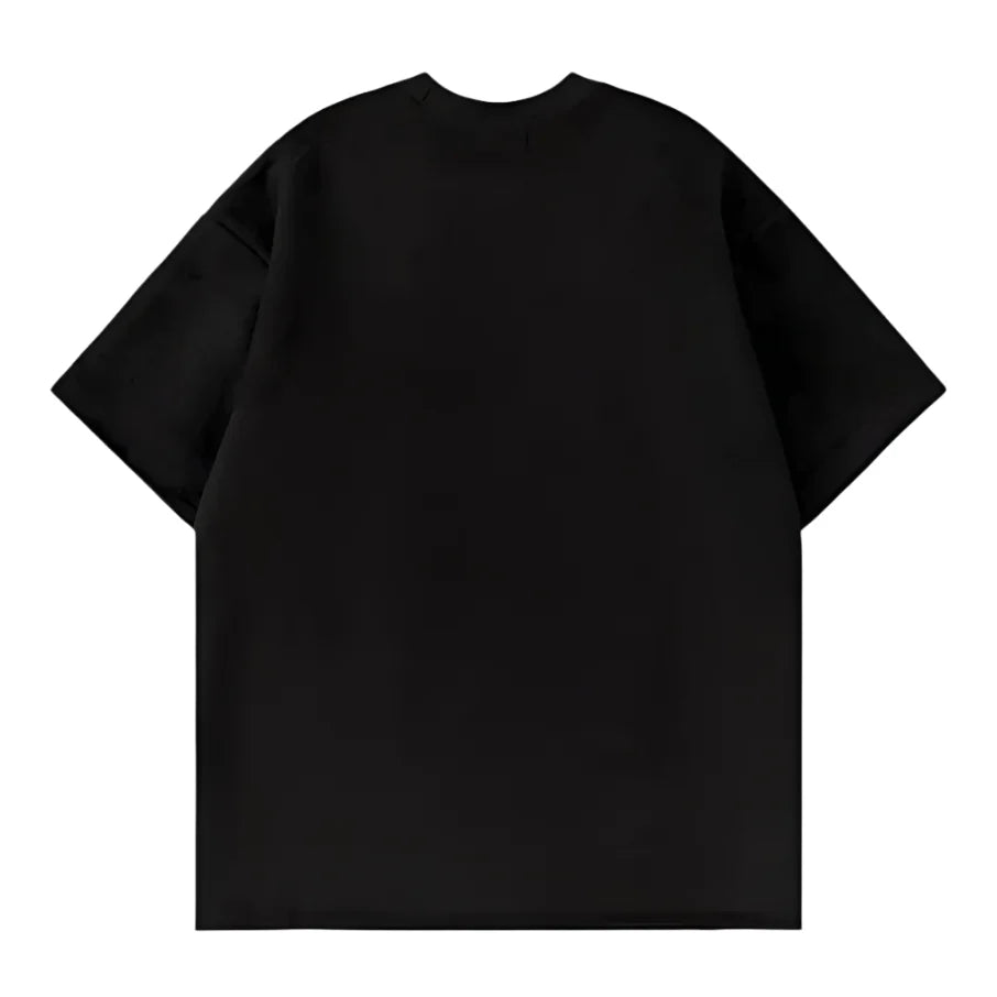 Zamszowy T-shirt z krótkim rękawem i haftem
