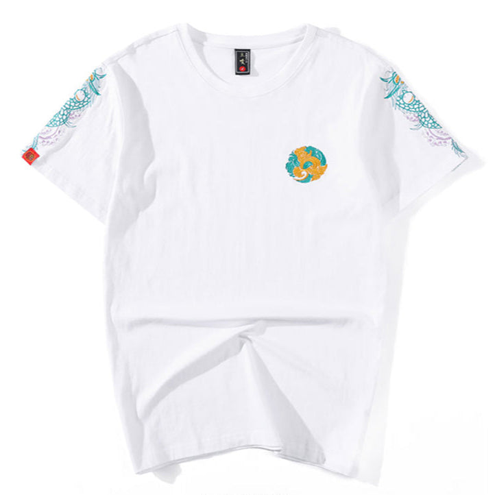 T-shirt z haftem Smoczy Herb