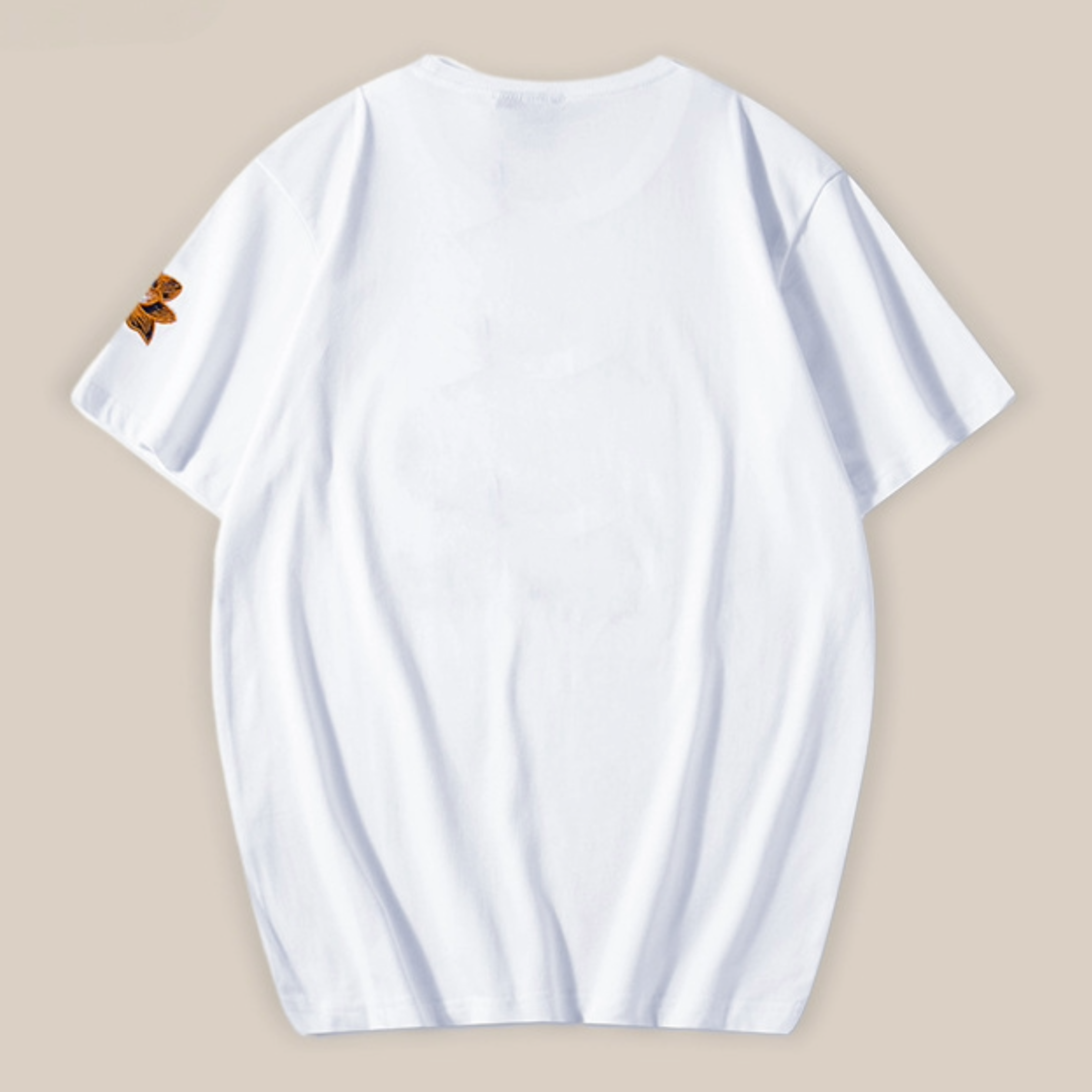 Golden Koi Embroidered T-Shirt