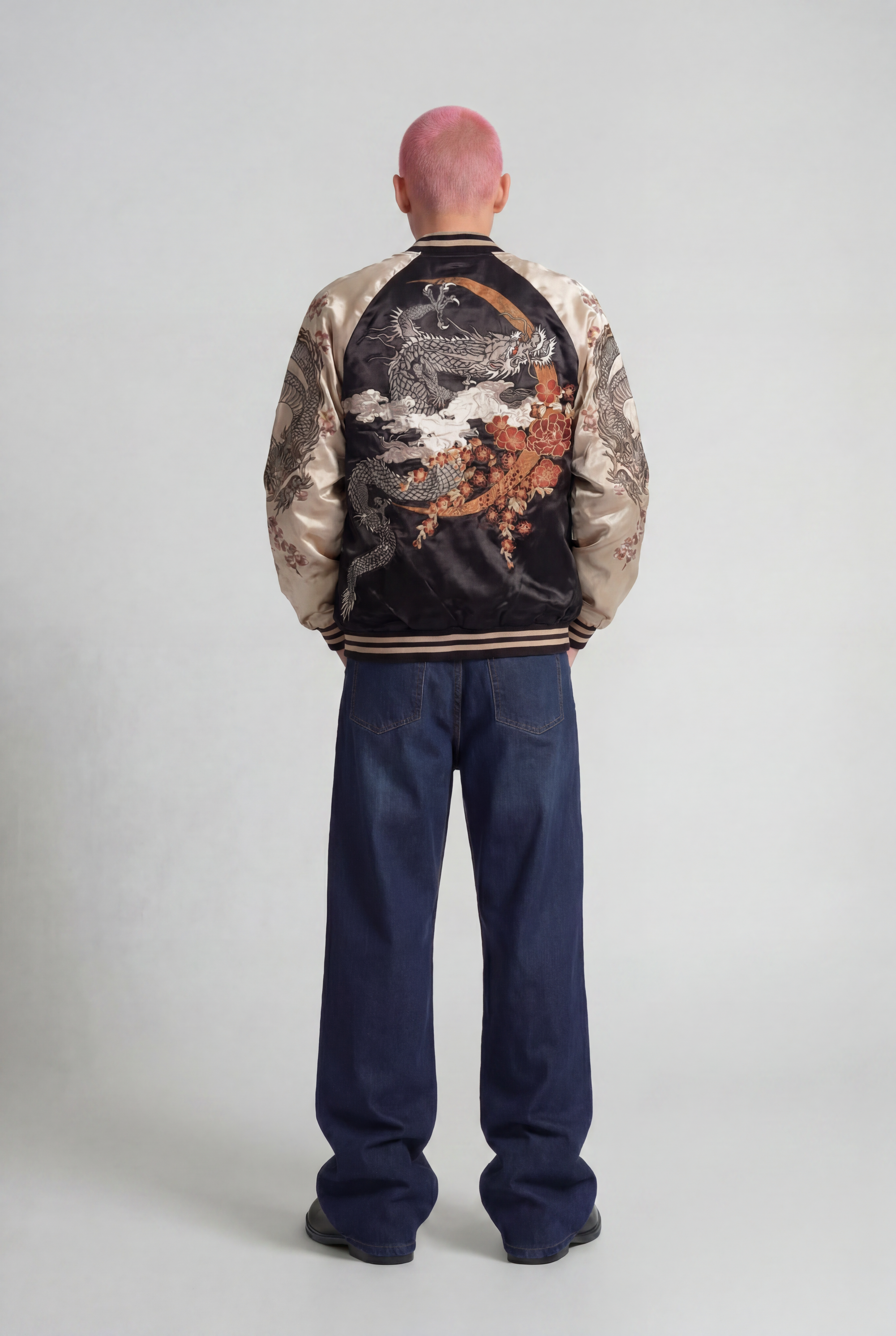 Ryūjin Sakura Sukajan Souvenir Bomber Jacket