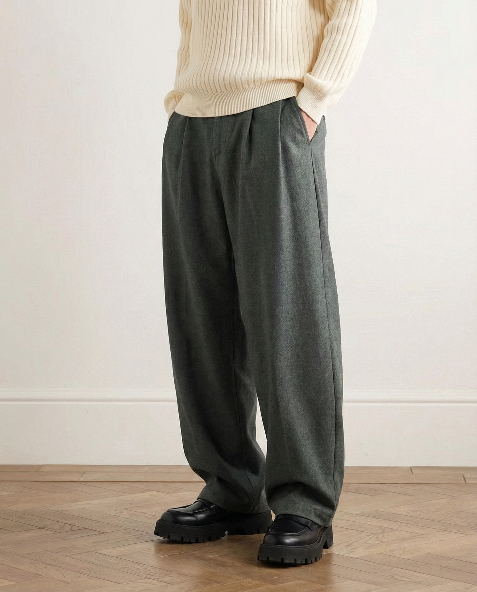Foku | Loose fit wide pants