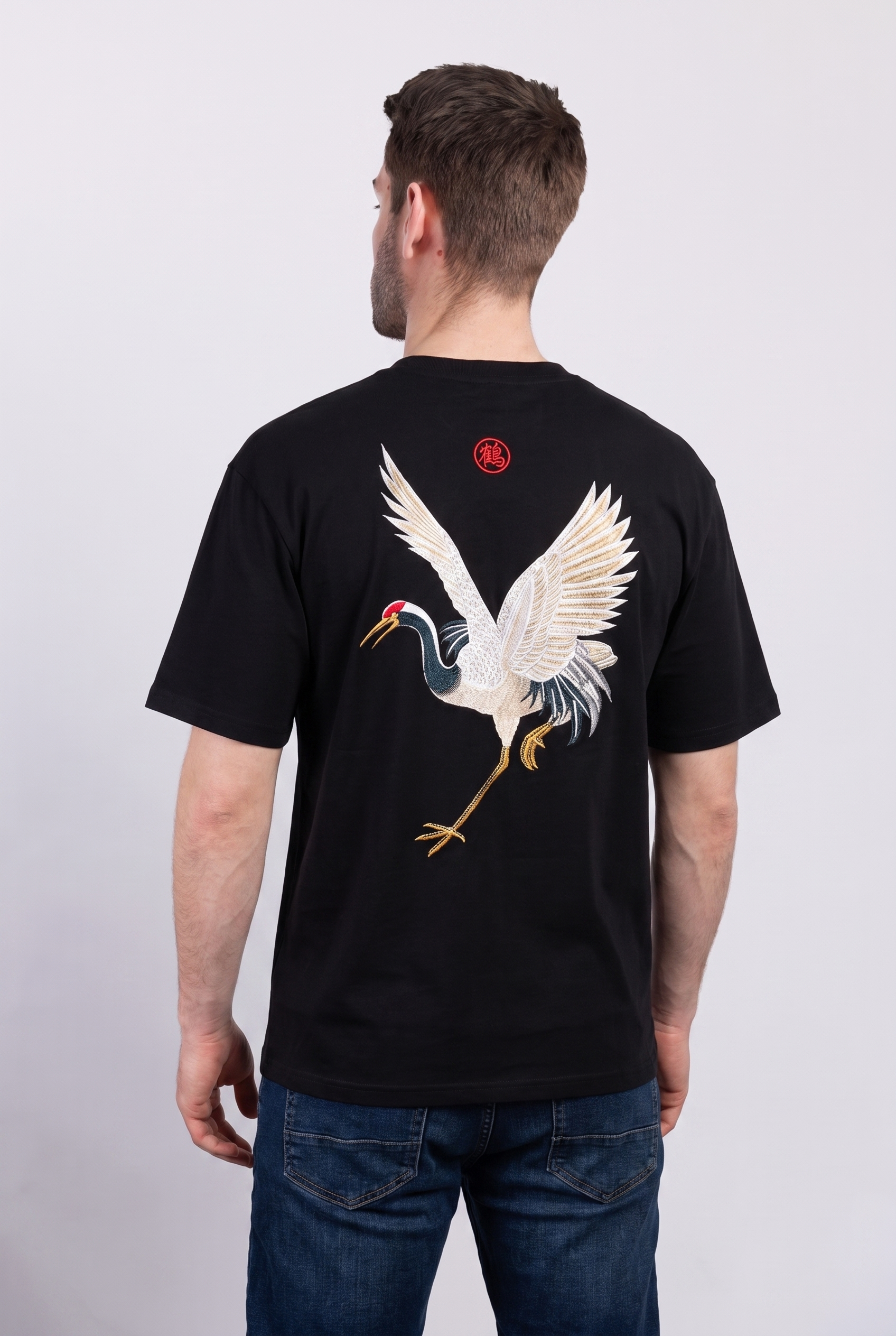 Crane bird t-shirt