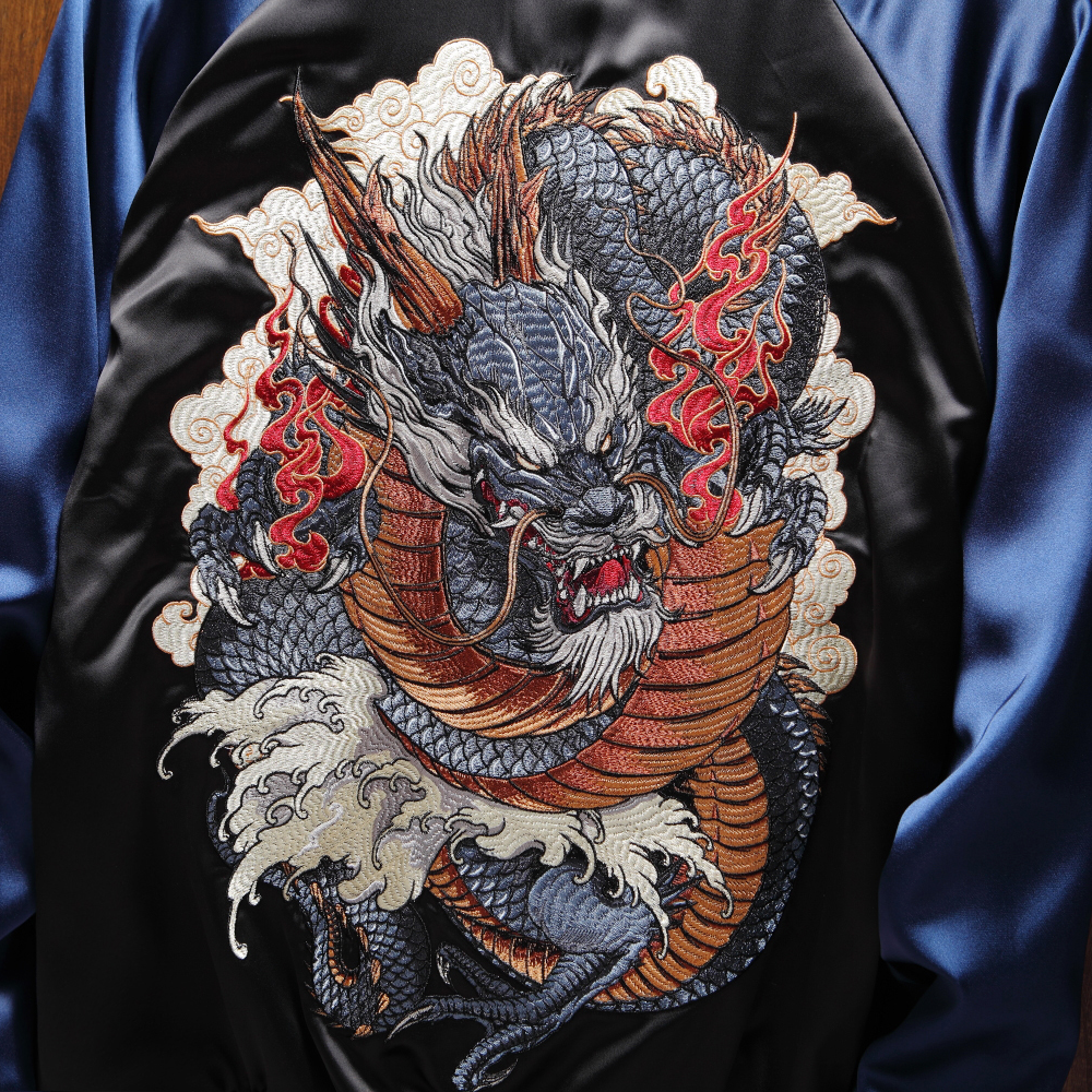 Japanese Blue Dragon Sukajan Jacket