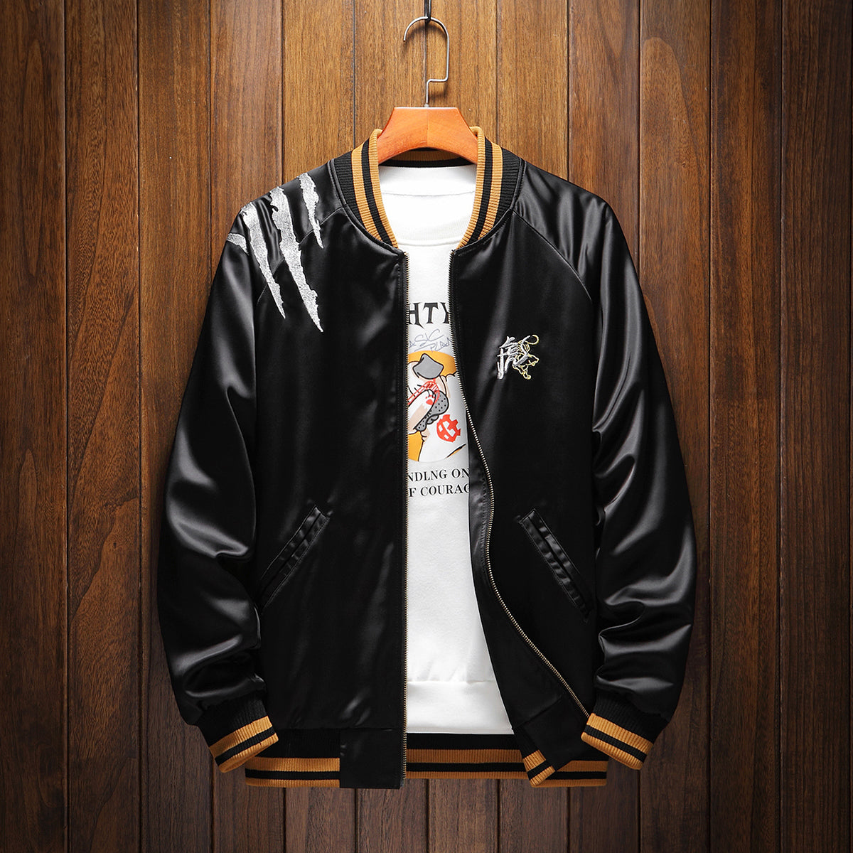 Roaring Tiger Embroidered Sukajan Souvenir Jacket - Japanese Style Bomber