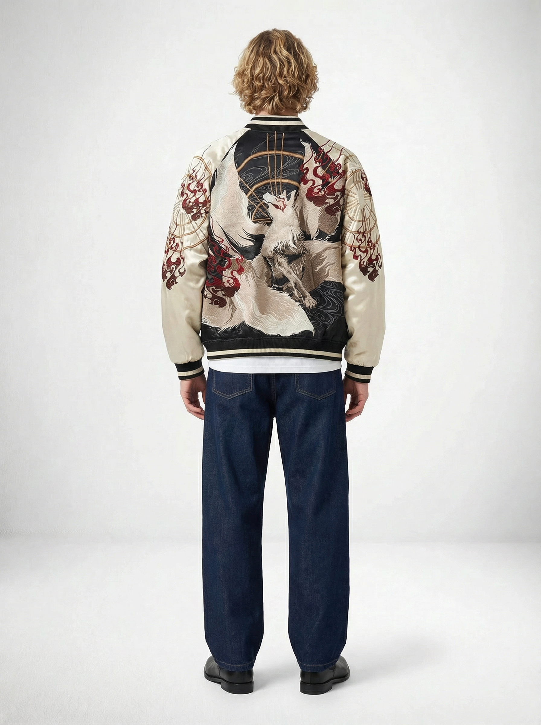 Kyubi Embroidered Sukajan Jacket