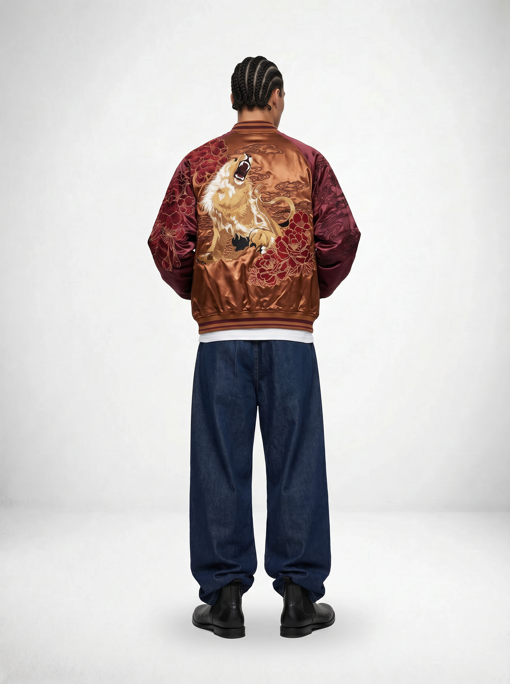King of the jungle Sukajan Jacket (Reversible)