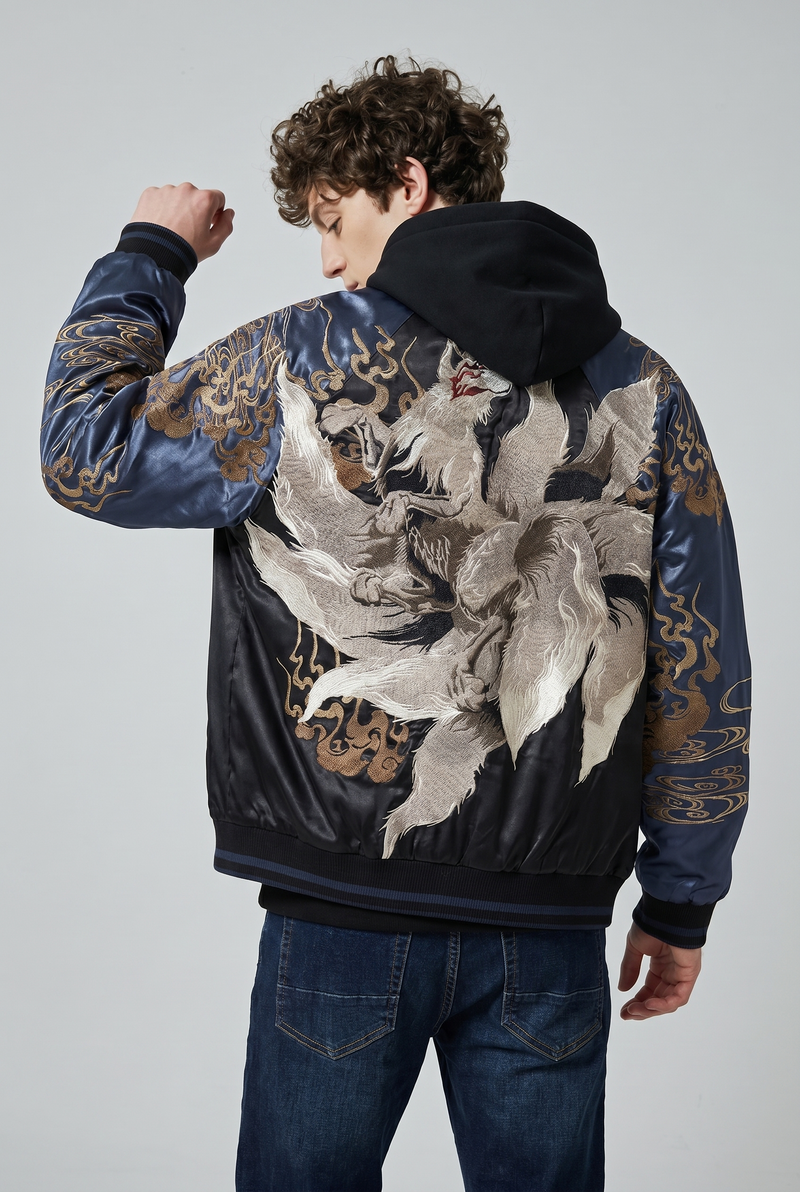 Tsukigami Embroidered Sukajan Jacket