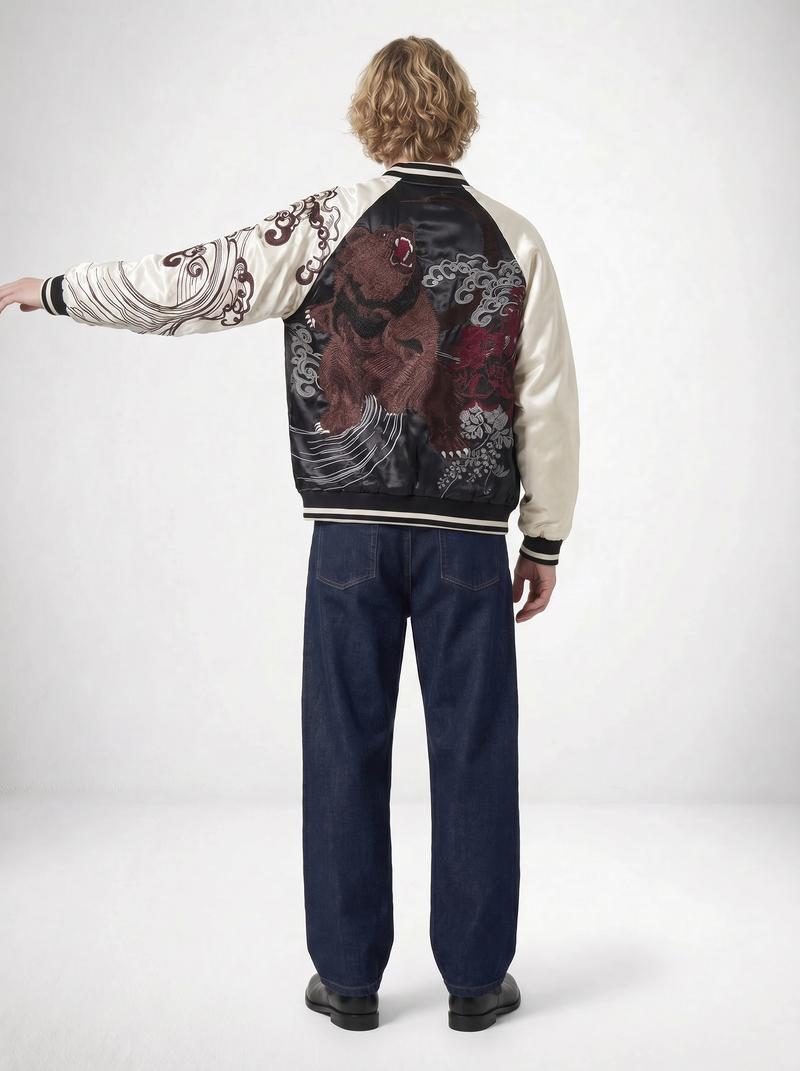 Kurokuma Embroidered Sukajan Jacket