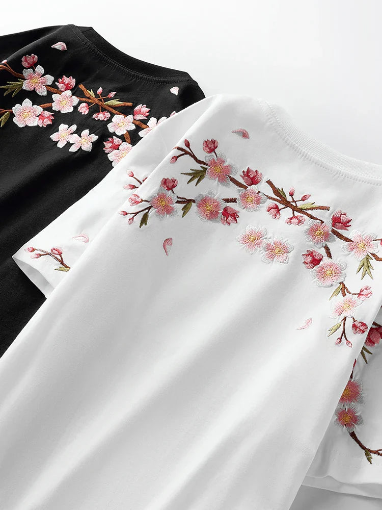 Koszulka Sakura Shoulder Bloom