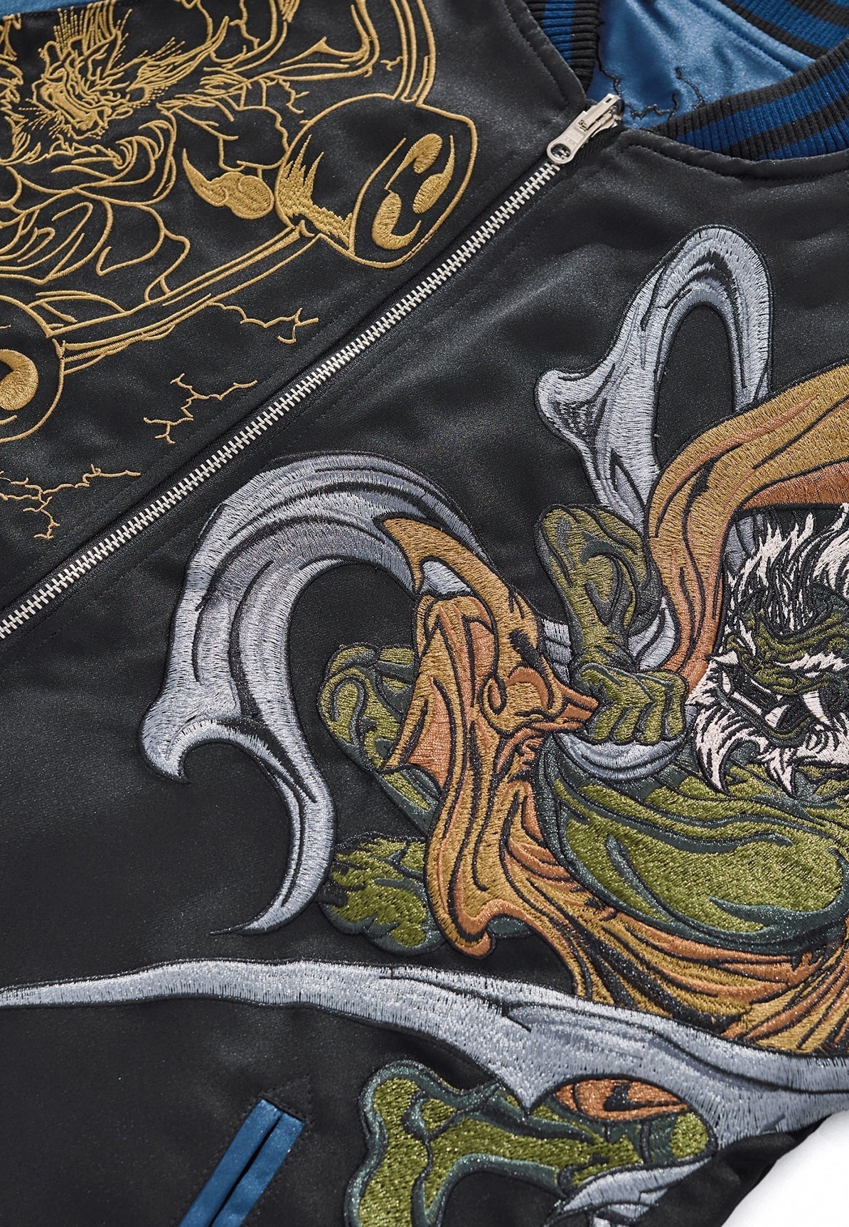 Haftowana kurtka Sukajan Raijin
