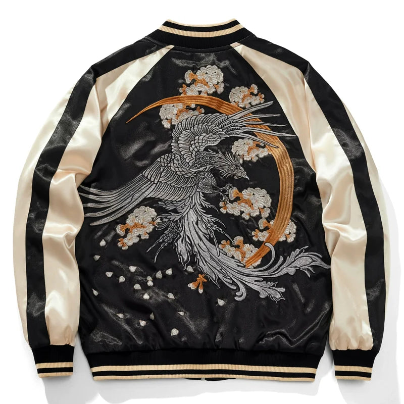 Phoenix Harmony Sukajan Souvenir Bomber Jacket