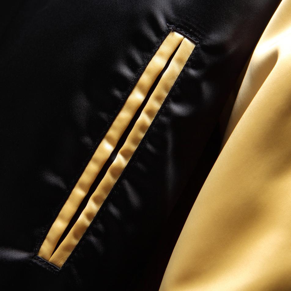 Reversible Japanese Sukajan Souvenir Jacket with Elegant Crane and Floral Embroidery