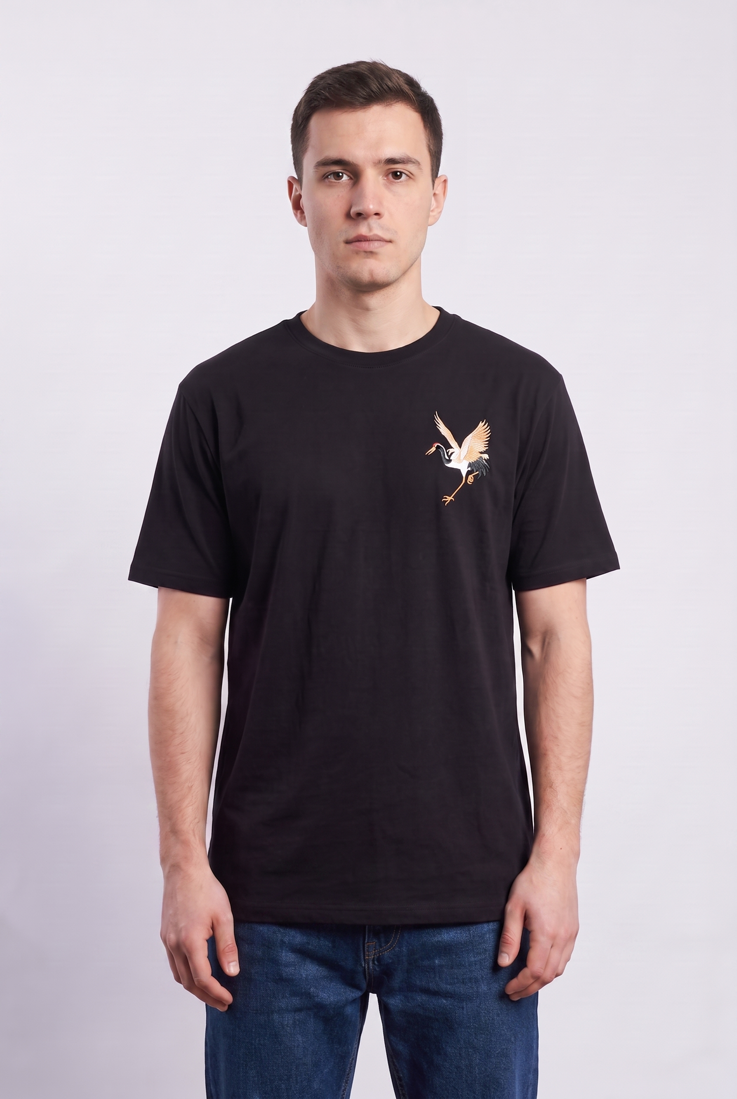 Crane bird t-shirt