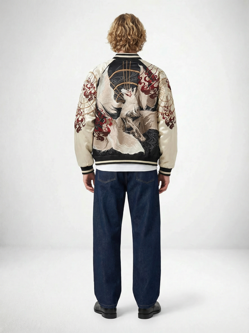 Kyubi Embroidered Sukajan Jacket