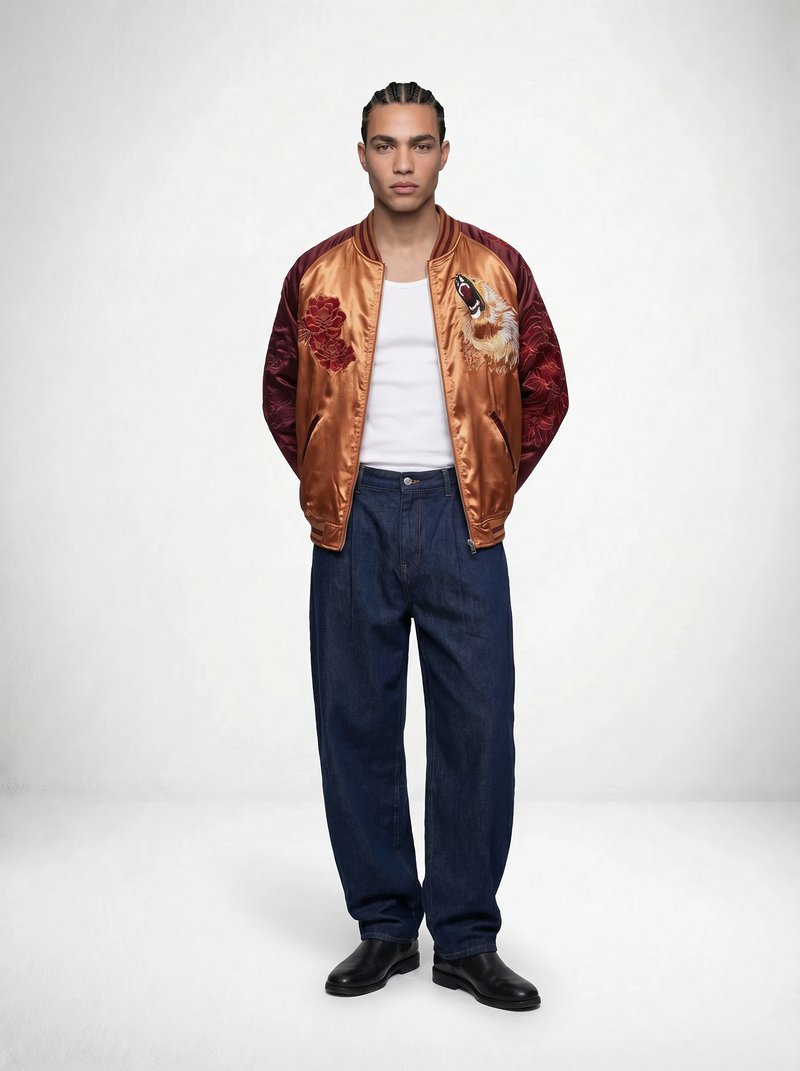 King of the jungle Sukajan Jacket (Reversible)
