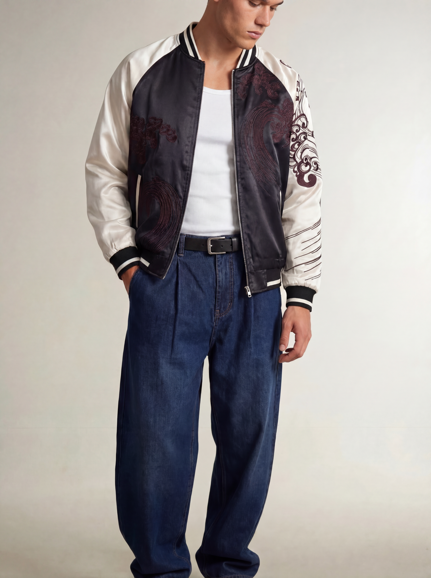 Kurokuma Embroidered Sukajan Jacket