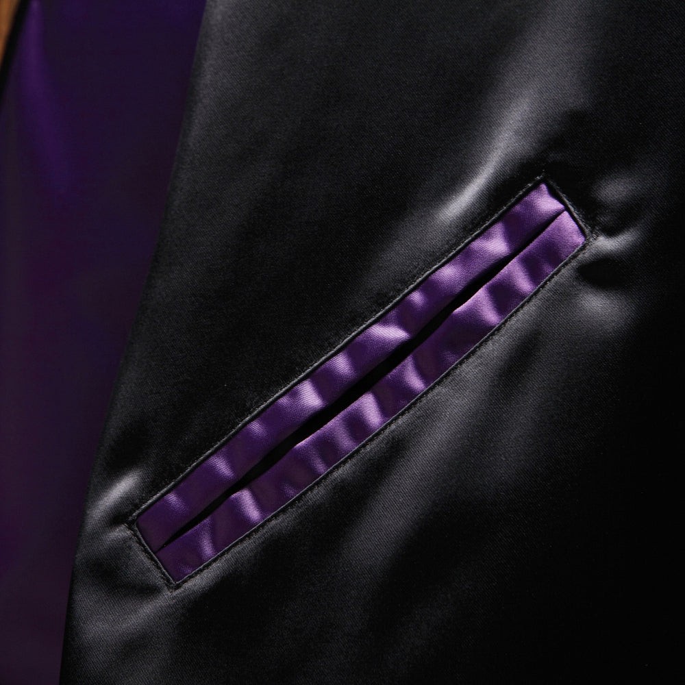 Violet Viper Sukajan Jacket - Premium Embroidered Japanese Satin Bomber