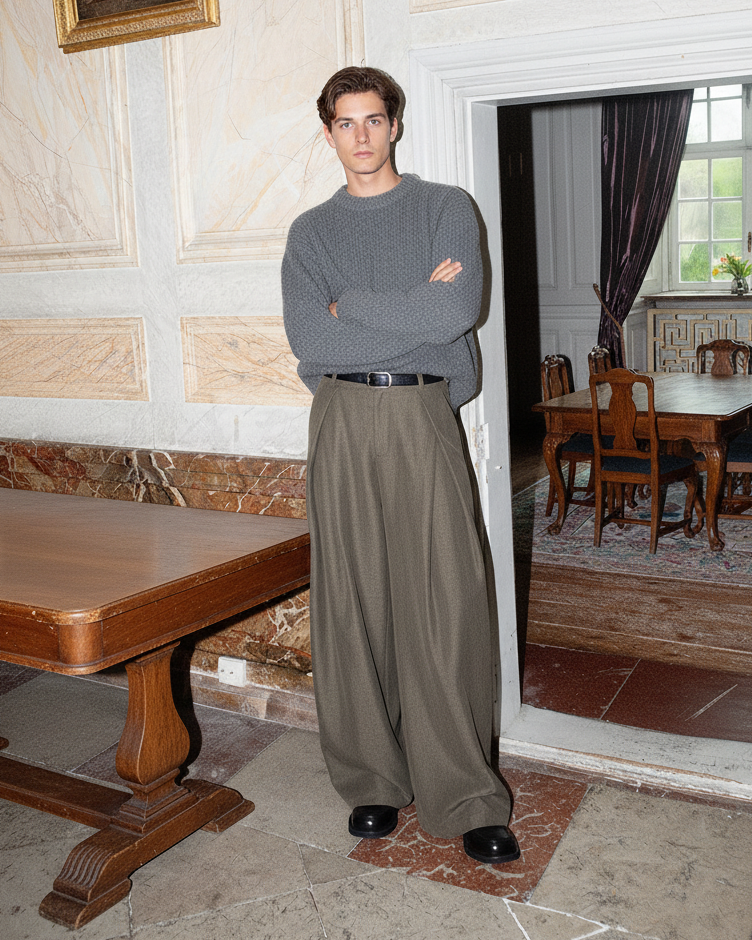 Fanu | Szerokie spodnie w stylu hakama